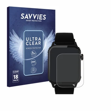 Vorderseite einer Produktverpackung mit dem Markenlogo Savvies. Daneben ist das Gerät TRAUSI TG08 1.83