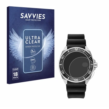 Vorderseite einer Produktverpackung mit dem Markenlogo Savvies. Daneben ist das Gerät Seiko Prospex SRPE37 mit dem zugehörigen