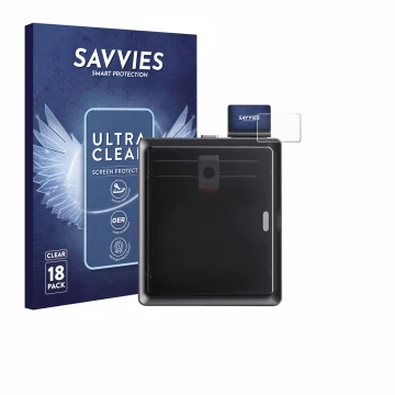 Vorderseite einer Produktverpackung mit dem Markenlogo Savvies. Daneben ist das Gerät Anycubic Kobra S1 / S1 Combo mit dem zug