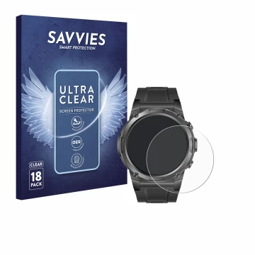Vorderseite einer Produktverpackung mit dem Markenlogo Savvies. Daneben ist das Gerät Gard Pro Ultra 3 mit dem zugehörigen Dis