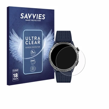 Vorderseite einer Produktverpackung mit dem Markenlogo Savvies. Daneben ist das Gerät Reflex Active Sea Venture 400 R mit dem 
