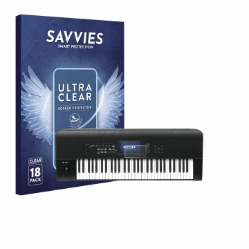 Vorderseite einer Produktverpackung mit dem Markenlogo Savvies. Daneben ist das Gerät KORG Nautilus 61 mit dem zugehörigen Dis