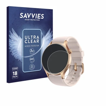 Vorderseite einer Produktverpackung mit dem Markenlogo Savvies. Daneben ist das Gerät aeac AR01 1.32