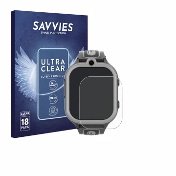 Vorderseite einer Produktverpackung mit dem Markenlogo Savvies. Daneben ist das Gerät Valdus DF91 mit dem zugehörigen Displays