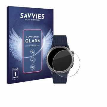 Vorderseite einer Produktverpackung mit dem Markenlogo Savvies. Daneben ist das Gerät Reflex Active Sea Venture 400 R mit dem 