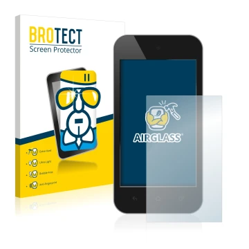 Vorderseite einer Produktverpackung mit dem Markenlogo BROTECT. Daneben ist das Gerät mit dem zugehörigen Displayschutz abgebi