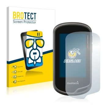 Vorderseite einer Produktverpackung mit dem Markenlogo BROTECT. Daneben ist das Gerät Garmin Oregon 650 mit dem zugehörigen Di