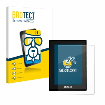 Vorderseite einer Produktverpackung mit dem Markenlogo BROTECT. Daneben ist das Gerät Yamaha LCD Display (E-Bike Display) mit 