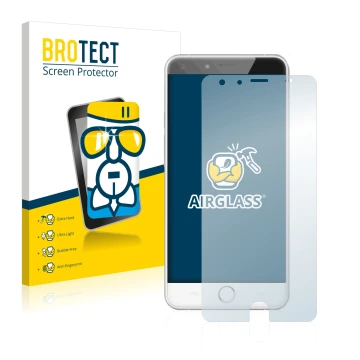 Vorderseite einer Produktverpackung mit dem Markenlogo BROTECT. Daneben ist das Gerät Ulefone Be Touch 2 mit dem zugehörigen D