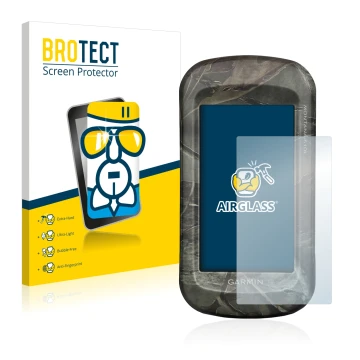 Vorderseite einer Produktverpackung mit dem Markenlogo BROTECT. Daneben ist das Gerät Garmin Montana 680t mit dem zugehörigen 