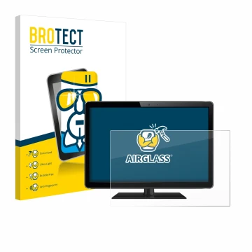 Vorderseite einer Produktverpackung mit dem Markenlogo BROTECT. Daneben ist das Gerät mit dem zugehörigen Displayschutz abgebi