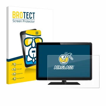 Vorderseite einer Produktverpackung mit dem Markenlogo BROTECT. Daneben ist das Gerät mit dem zugehörigen Displayschutz abgebi