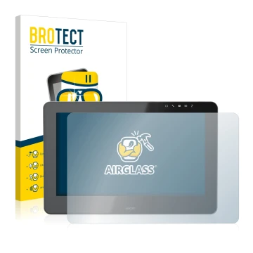 Vorderseite einer Produktverpackung mit dem Markenlogo BROTECT. Daneben ist das Gerät Wacom Cintiq Pro 16 mit dem zugehörigen 