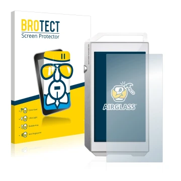 Vorderseite einer Produktverpackung mit dem Markenlogo BROTECT. Daneben ist das Gerät Pioneer XDP-100R mit dem zugehörigen Dis