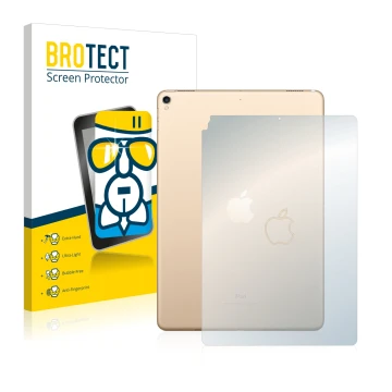 Vorderseite einer Produktverpackung mit dem Markenlogo BROTECT. Daneben ist das Gerät Apple iPad Pro 10.5