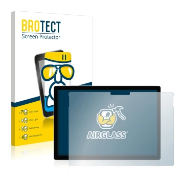 Vorderseite einer Produktverpackung mit dem Markenlogo BROTECT. Daneben ist das Gerät Microsoft Surface Book 2 13.5