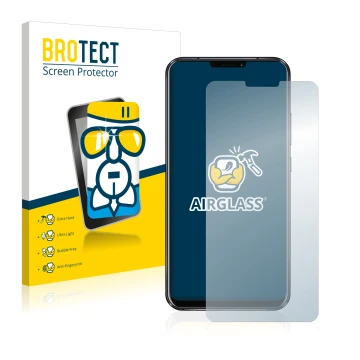 Vorderseite einer Produktverpackung mit dem Markenlogo BROTECT. Daneben ist das Gerät ASUS ZenFone 5 ZE620KL mit dem zugehörig