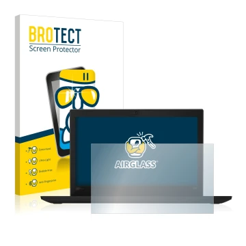 Vorderseite einer Produktverpackung mit dem Markenlogo BROTECT. Daneben ist das Gerät Lenovo Thinkpad X280 mit dem zugehörigen