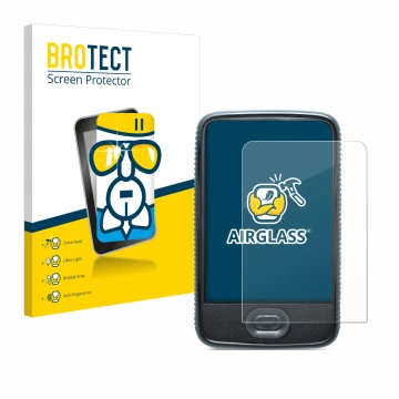 Vorderseite einer Produktverpackung mit dem Markenlogo BROTECT. Daneben ist das Gerät Dexcom G6 Receiver CGM mit dem zugehörig