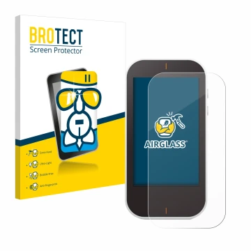 Vorderseite einer Produktverpackung mit dem Markenlogo BROTECT. Daneben ist das Gerät Garmin Approach G80 mit dem zugehörigen 