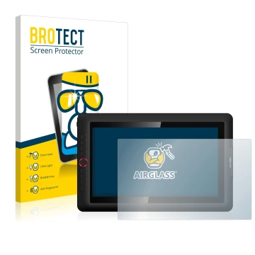 Vorderseite einer Produktverpackung mit dem Markenlogo BROTECT. Daneben ist das Gerät XP-Pen Artist 15.6 Pro mit dem zugehörig