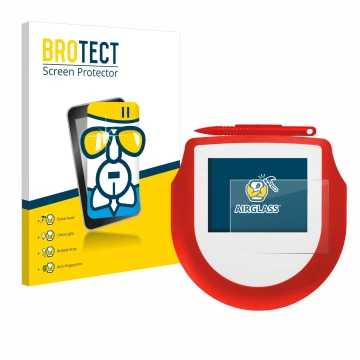 Vorderseite einer Produktverpackung mit dem Markenlogo BROTECT. Daneben ist das Gerät Signotec Signature Pad Omega NFC mit dem