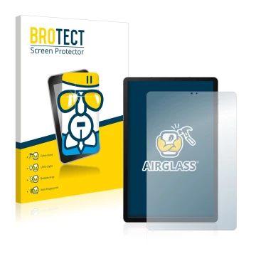 Vorderseite einer Produktverpackung mit dem Markenlogo BROTECT. Daneben ist das Gerät Samsung Galaxy Tab S6 WiFi 2019 mit dem 