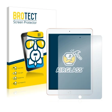 Vorderseite einer Produktverpackung mit dem Markenlogo BROTECT. Daneben ist das Gerät Apple iPad 10.2