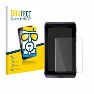 Vorderseite einer Produktverpackung mit dem Markenlogo BROTECT. Daneben ist das Gerät Atomos Shogun 7 mit dem zugehörigen Disp