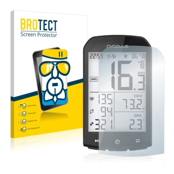 Vorderseite einer Produktverpackung mit dem Markenlogo BROTECT. Daneben ist das Gerät Cycplus M1 2.9