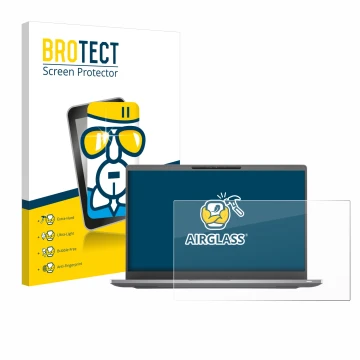 Vorderseite einer Produktverpackung mit dem Markenlogo BROTECT. Daneben ist das Gerät Dell Latitude 7400 Non-Touch mit dem zug