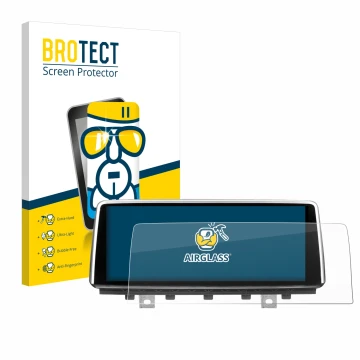 Vorderseite einer Produktverpackung mit dem Markenlogo BROTECT. Daneben ist das Gerät BMW X5 F15 2013-2018 Infotainment System