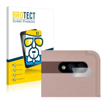 Vorderseite einer Produktverpackung mit dem Markenlogo BROTECT. Daneben ist das Gerät Samsung Galaxy Tab S7 Plus WiFi 2020 (NU