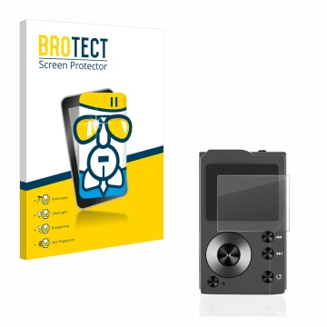 Vorderseite einer Produktverpackung mit dem Markenlogo BROTECT. Daneben ist das Gerät Surfans F20 mit dem zugehörigen Displays