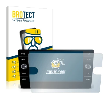 Vorderseite einer Produktverpackung mit dem Markenlogo BROTECT. Daneben ist das Gerät Volkswagen T-Roc United TSI 2020 Discove