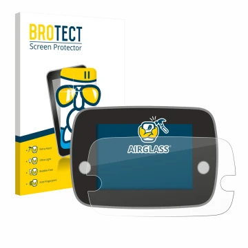 Vorderseite einer Produktverpackung mit dem Markenlogo BROTECT. Daneben ist das Gerät Fiat 500 Series 8 2020 Uconnect 7