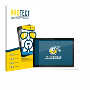 Vorderseite einer Produktverpackung mit dem Markenlogo BROTECT. Daneben ist das Gerät Lenovo ThinkPad X12 Detachable Gen 1 mit