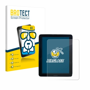 Vorderseite einer Produktverpackung mit dem Markenlogo BROTECT. Daneben ist das Gerät Volvo Polestar 2 2021 Infotainment Syste