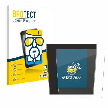 Vorderseite einer Produktverpackung mit dem Markenlogo BROTECT. Daneben ist das Gerät Porsche Taycan 2021 Infotainment System 