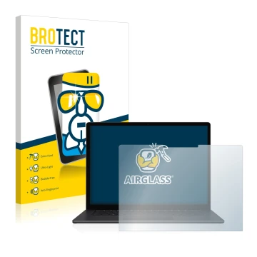 Vorderseite einer Produktverpackung mit dem Markenlogo BROTECT. Daneben ist das Gerät Microsoft Surface Laptop 4 15