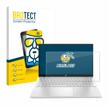 Vorderseite einer Produktverpackung mit dem Markenlogo BROTECT. Daneben ist das Gerät HP ProBook 440 G8 mit dem zugehörigen Di
