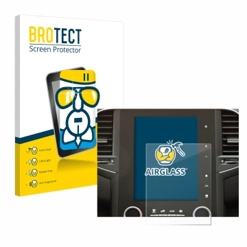 Vorderseite einer Produktverpackung mit dem Markenlogo BROTECT. Daneben ist das Gerät Renault Megane 4 2021 Easy Link 9.3