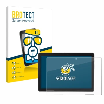 Vorderseite einer Produktverpackung mit dem Markenlogo BROTECT. Daneben ist das Gerät MEDION Lifetab P10912 mit dem zugehörige