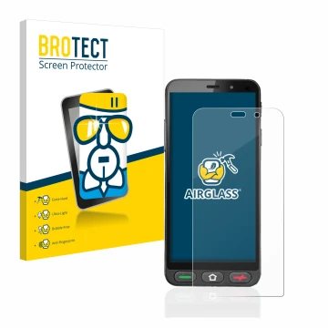 Vorderseite einer Produktverpackung mit dem Markenlogo BROTECT. Daneben ist das Gerät Brondi Amico S Nero mit dem zugehörigen 