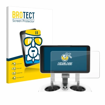 Vorderseite einer Produktverpackung mit dem Markenlogo BROTECT. Daneben ist das Gerät DJI Phantom 4 Pro+/Adv+ 5.5