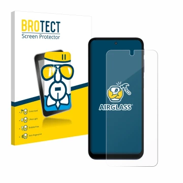 Vorderseite einer Produktverpackung mit dem Markenlogo BROTECT. Daneben ist das Gerät Motorola Moto G41 mit dem zugehörigen Di