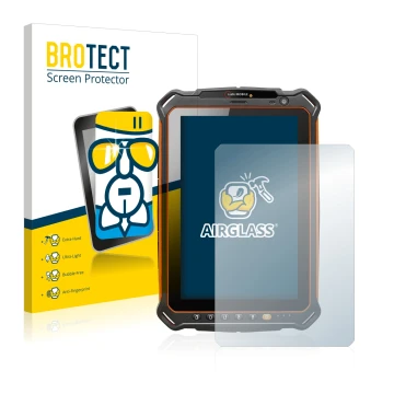 Vorderseite einer Produktverpackung mit dem Markenlogo BROTECT. Daneben ist das Gerät i.safe MOBILE IS930.1 mit dem zugehörige
