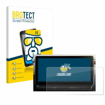 Vorderseite einer Produktverpackung mit dem Markenlogo BROTECT. Daneben ist das Gerät Cupra Formentor 2020-2022 Infotainment S