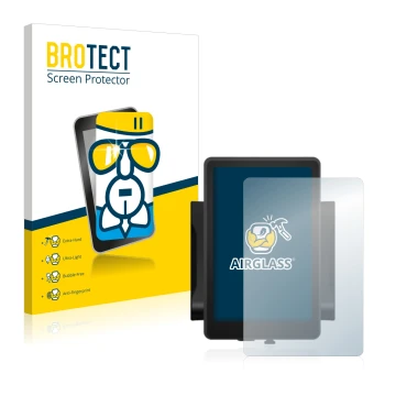 Vorderseite einer Produktverpackung mit dem Markenlogo BROTECT. Daneben ist das Gerät Bafang 860c mit dem zugehörigen Displays
