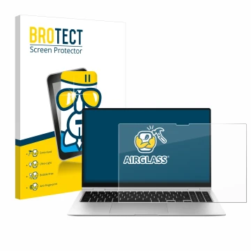 Vorderseite einer Produktverpackung mit dem Markenlogo BROTECT. Daneben ist das Gerät Samsung Galaxy Book2 Pro 360 15.6